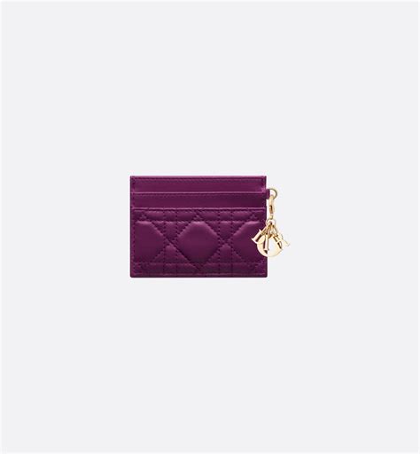 Lady Dior Freesia Card Holder